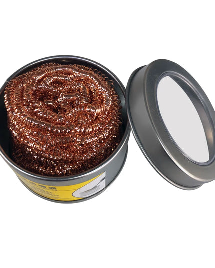 Cleaning Ball Desoldering Soldering Iron Mesh Filter Cleaning Nozzle Tip Copper Wire Cleaner Ball Metal Dross Box Clean Ball