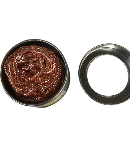 Cleaning Ball Desoldering Soldering Iron Mesh Filter Cleaning Nozzle Tip Copper Wire Cleaner Ball Metal Dross Box Clean Ball