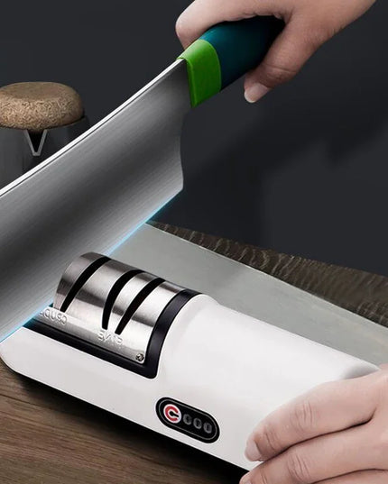 Kitchen Electric Knife Sharpener Multifunctional Automatic Professional 4 Gears Electric Knife Sharpener Kitchen Accessories