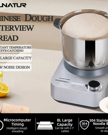 SUNATUR Kneader 8L/5.5L Stand Mixer Electric Dough Mixer Kitchen Processor Machine for Kneading Home Appliance for Baking