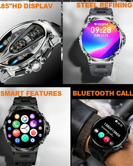 New 1.85-inch Ultra HD Smart Watch GPS Track Bluetooth Call 710 Mah Large Battery Sports Fitness smartwatch For Huawei Xiaomi