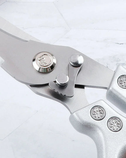 Stainless Steel Chicken Bone Scissors Kitchen Strong Scissors Household Multipurpose Scissors Sharp and Durable