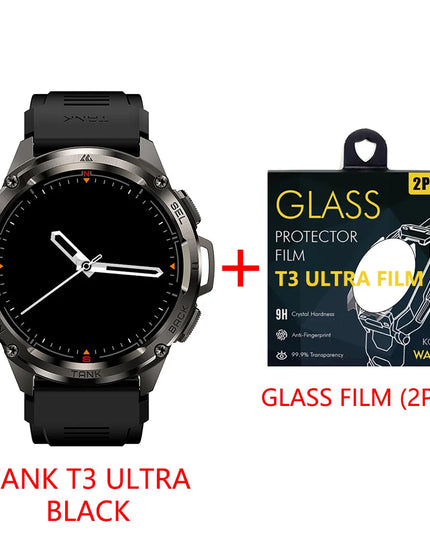 Original KOSPET TANK T3 Ultra Smart Watches For Men GPS Smartwatch Women 470mAh Electronic Fitness AMOLED AOD Bluetooth Watches