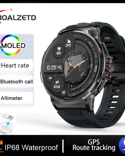 New 1.85-inch Ultra HD Smart Watch GPS Track Bluetooth Call 710 Mah Large Battery Sports Fitness smartwatch For Huawei Xiaomi