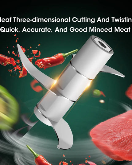 Electric Garlic Masher Portable Chopper Multi Function Meat Grinder Masher Machine Mini Garlic Vegetable Chopper Usb Charging