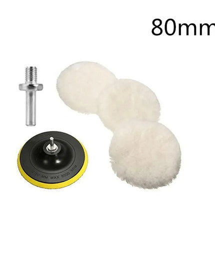 Universal Car Polish Pad 3/4inch For M10/M14 Soft Wool Machine Waxing Polisher Car Body Polishing Discs Cleaning Accessories