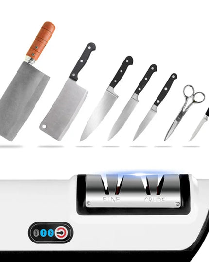 Kitchen Electric Knife Sharpener Multifunctional Automatic Professional 4 Gears Electric Knife Sharpener Kitchen Accessories