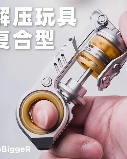 Gobigger Dan Dan EDC Fidget Slide Metal Stress Relieving Toy Trendy Play Boyfriend Gift Office Relaxation Carry on Play Shooter