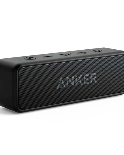 Anker Soundcore 2 Portable Wireless Bluetooth Speaker Better Bass 24-Hour Playtime 66ft Bluetooth Range IPX7 Water Resistance