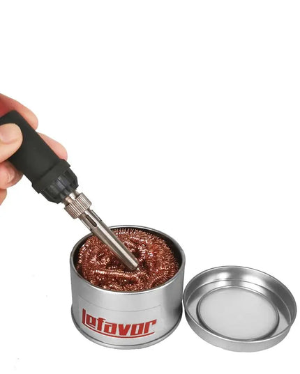 Cleaning Ball Desoldering Soldering Iron Mesh Filter Cleaning Nozzle Tip Copper Wire Cleaner Ball Metal Dross Box Clean Ball