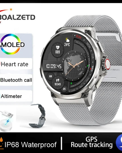 New 1.85-inch Ultra HD Smart Watch GPS Track Bluetooth Call 710 Mah Large Battery Sports Fitness smartwatch For Huawei Xiaomi