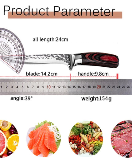 Handmade Forged Boning Knife Professional Damascus Chef Knives Cooking Butcher Knife Meat Fish Cutting Knife Kitchen Accessories