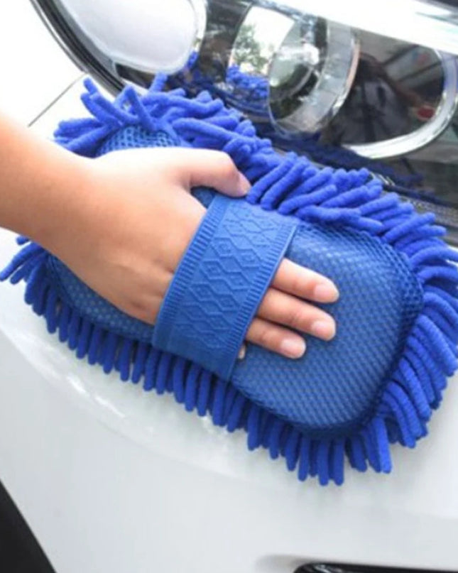 Car Wash Microfiber Chenille Car Wash Sponge Care Washing Brush Pad Washing Towel Auto Gloves Styling Accessories Gadget