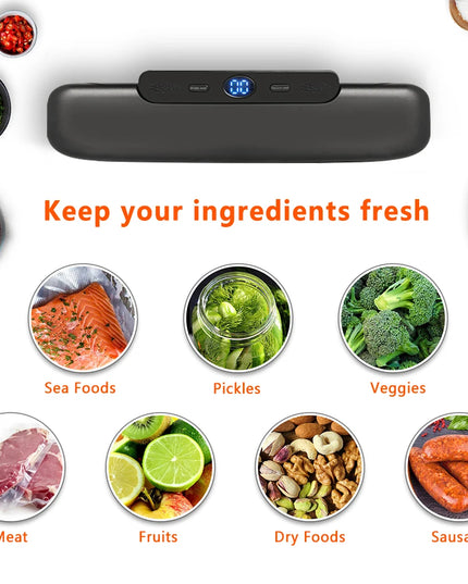 saengQ Vacuum Sealer Packaging Machine Food Vacuum Sealer With Free 10pcs Vacuum bags Household Vacuum Food Sealing