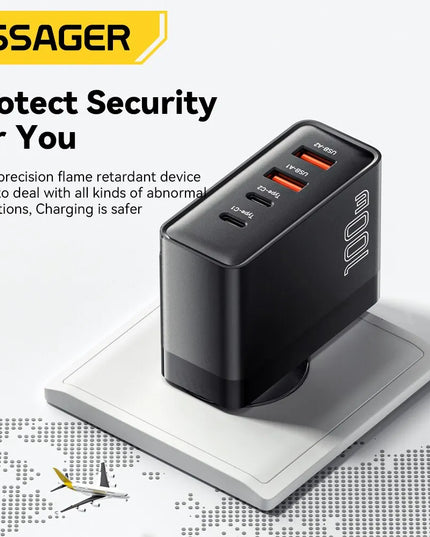 Essager 100W GaN USB Type C Caricabatterie PD QC Quick Charge 4.0 3.0 Type C Ricarica Rapida Per iPhone 14 13 12 Xiaomi Macbook