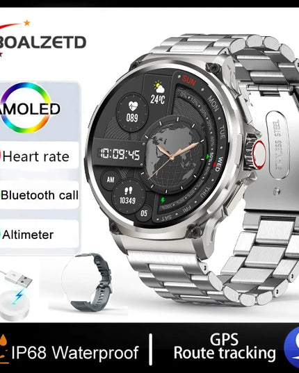 New 1.85-inch Ultra HD Smart Watch GPS Track Bluetooth Call 710 Mah Large Battery Sports Fitness smartwatch For Huawei Xiaomi