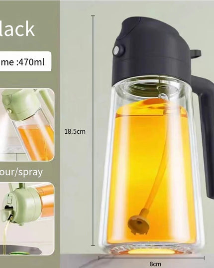 Press type glass oil Spray Oil Bottle Spray Oil Dispenser Oil Jar BBQ Kitchen Baking Roasting Picnic Kitchen Toolglass oil spray