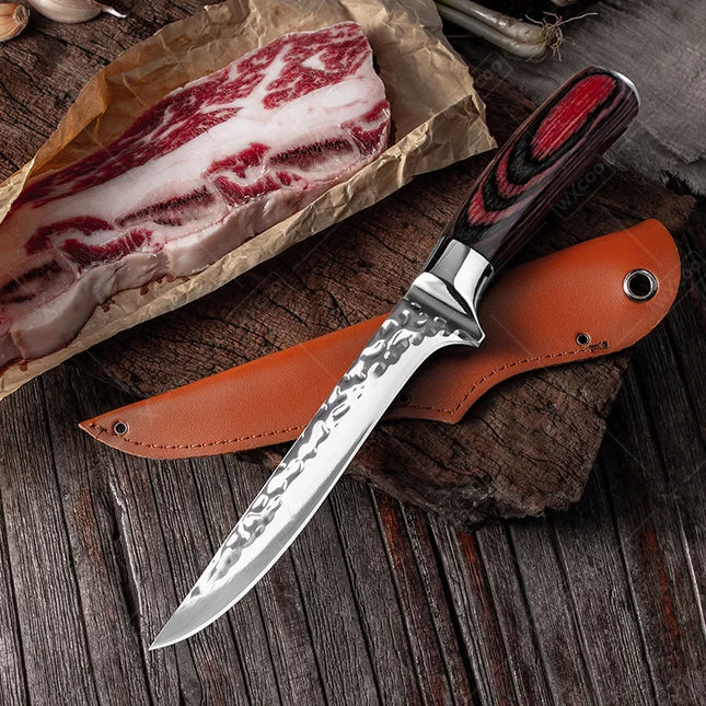 Handmade Forged Boning Knife Professional Damascus Chef Knives Cooking Butcher Knife Meat Fish Cutting Knife Kitchen Accessories