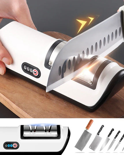 Kitchen Electric Knife Sharpener Multifunctional Automatic Professional 4 Gears Electric Knife Sharpener Kitchen Accessories