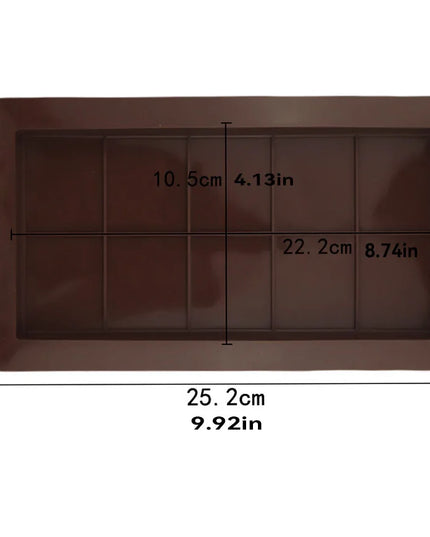 1Pcs DIY Handmade Chocolate Mold Silicone Mold Dubai Chocolate Silicone Mold Baking Supplies Candy Making Tools 10 Squares Choco