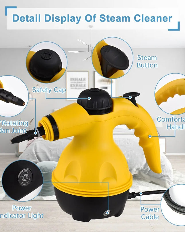 Hand-held High Temperature Steam Cleaner for Kitchen Range Hood Cleaning Home Bathroom, Car Cleaning Tools