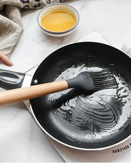 12PCS Food Grade Silicone Kitchen Cookware Utensils Turner Spatula Measuring Spoon Practical Cooking Tool Kitchenware Set