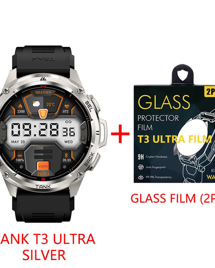 2025 KOSPET TANK T3 Ultra GPS Smart Watch For Men Smartwatch Women 470mAh Battery Digital Fitness AMOLED AOD Bluetooth Watches