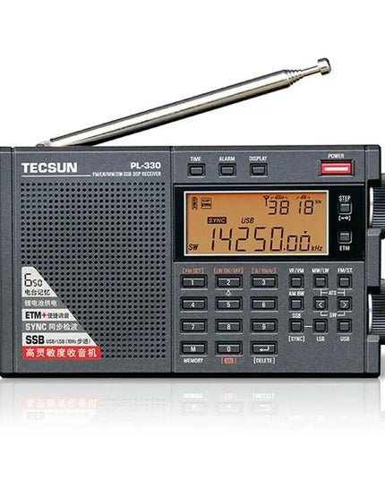 Tecsun PL-330 FM/MW/SW/LW SSB DSP Full-Band Radio Multi-functional Portable Radio Receivers High Sensitivity Radio PL330