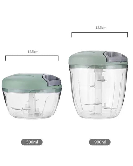 500/900ML Manual Meat Mincer Garlic Chopper Rotate Garlic Press Crusher Vegetable Onion Cutter Kitchen Cooking Accessories