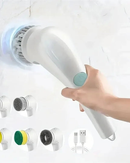 Five in One Multifunctional Electric Cleaning Brush for Bathroom Washing and Kitchen Cleaning Tools