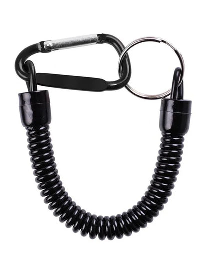 Retractable Fishing With Anti-lost Hand Rope Telescopic Spring with Carabiner Fishing Rope Retention Rope Fishing Tools Tackle
