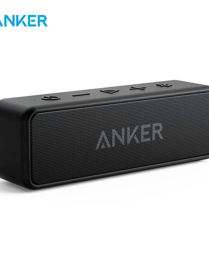 Anker Soundcore 2 Portable Wireless Bluetooth Speaker Better Bass 24-Hour Playtime 66ft Bluetooth Range IPX7 Water Resistance