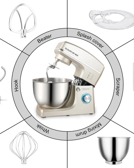 SUNATUR 8L Stand Mixer Electric Food Crusher  Food Processors Home Appliance Home Appliance Mixer Planetary mixer Beater