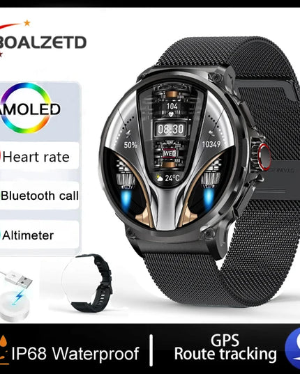 New 1.85-inch Ultra HD Smart Watch GPS Track Bluetooth Call 710 Mah Large Battery Sports Fitness smartwatch For Huawei Xiaomi