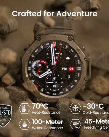 Amazfit T-Rex 3 T Rex 3 Outdoor Smartwatch 48mm AMOLED Display 6 Satellite Systems Dual Band GPS 170 Sports Mode Smart Watch