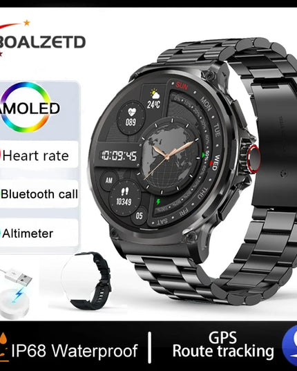 New 1.85-inch Ultra HD Smart Watch GPS Track Bluetooth Call 710 Mah Large Battery Sports Fitness smartwatch For Huawei Xiaomi