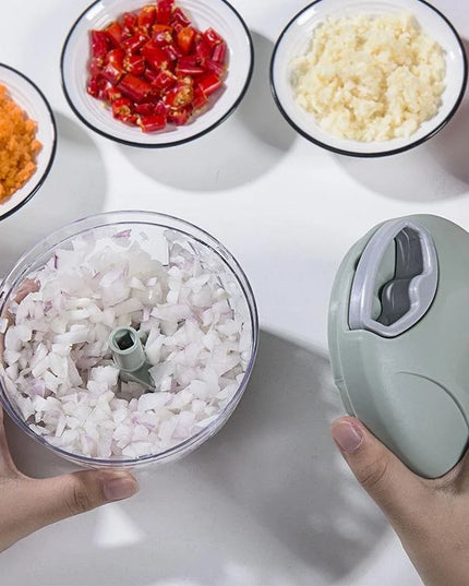 500/900ML Manual Meat Mincer Garlic Chopper Rotate Garlic Press Crusher Vegetable Onion Cutter Kitchen Cooking Accessories