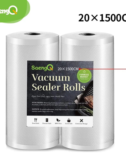 saengQ Kitchen Food Vacuum Sealer Bag Sous Vide Storage Bags For Vacuum Packaging 12/15/20/25/30cm*1500cm/Rolls
