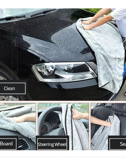 SEAMETAL Microfiber Car Washing Towel Ultra-Soft Car Cleaning Towels High Absorbent Drying Cloth Wash Towel for Car Detailing