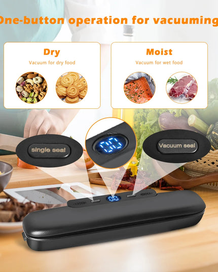 saengQ Vacuum Sealer Packaging Machine Food Vacuum Sealer With Free 10pcs Vacuum bags Household Vacuum Food Sealing