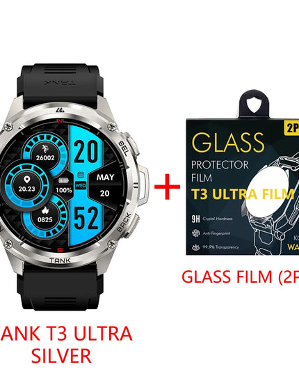 Original KOSPET TANK T3 Ultra Smart Watches For Men GPS Smartwatch Women 470mAh Electronic Fitness AMOLED AOD Bluetooth Watches