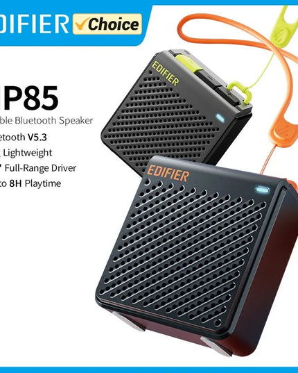 Edifier MP85 Portable Bluetooth Speakers Camping Walking Speaker Wireless Stereo 70g Lightweight 8H Playback Waterproof